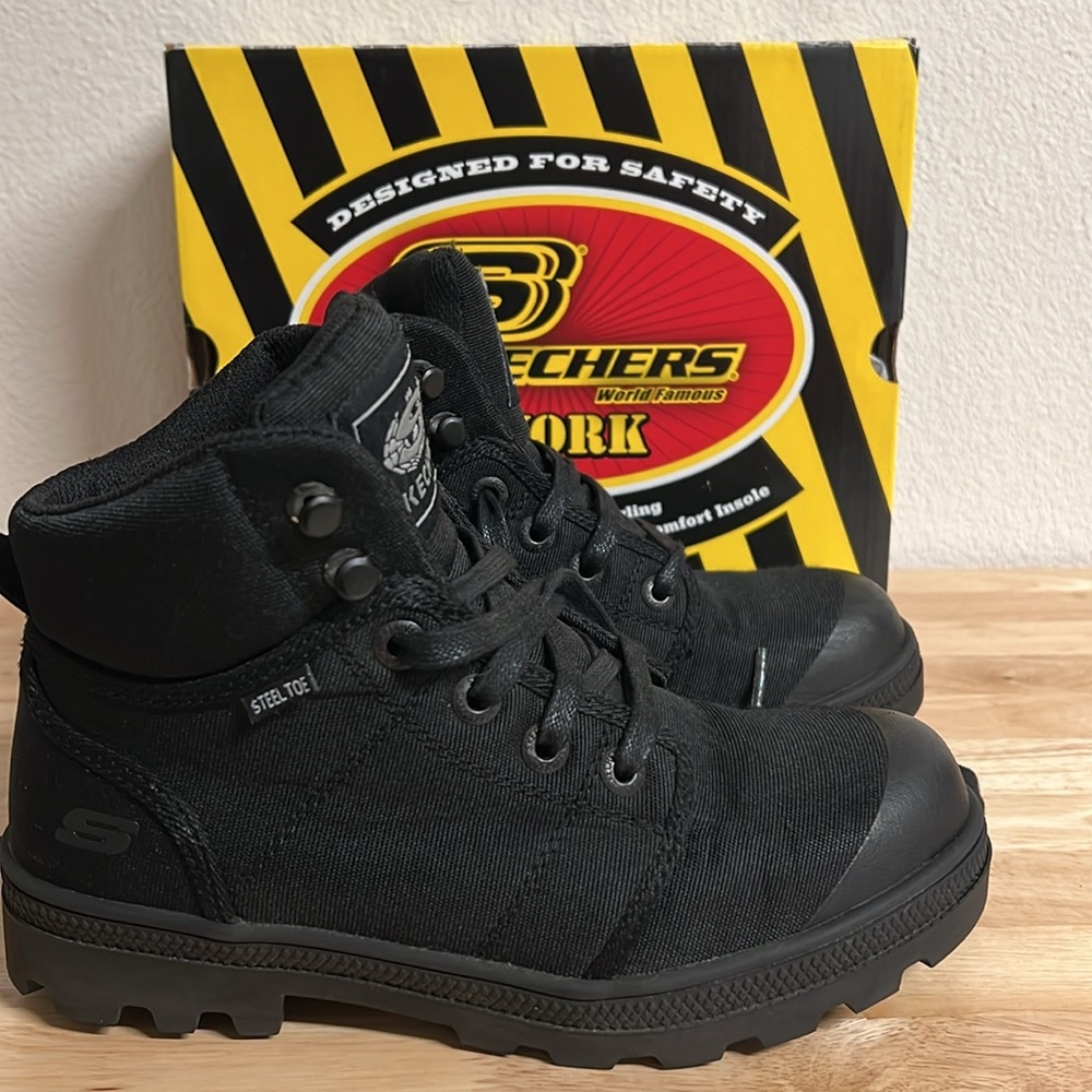 ✨Skechers woman’s work rotund Darragh ST work boots from finish line